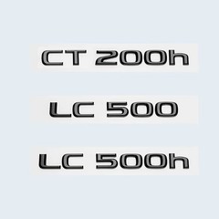 Glossy Black 3D ABS Letters Number CT200h LC500 LC500h HYBRID Emblem For Lex*us