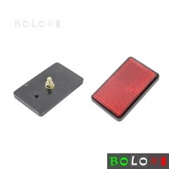 2x Rectangle Red Reflector Bolt On Side Marker For Truck Bus Trailer Dirt Bikes