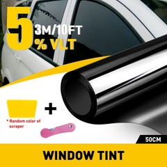 1PCS 20″ x 10ft 5% VLT Window Tint Kit Car Privacy Heat Insulation UV Protection