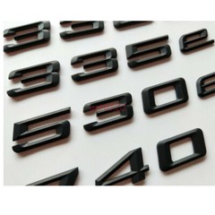 Matt Black Number Trunk Letters Badge Emblem Sticker for BMW 3 Series 335i