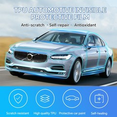 For Volvo S90 2017-2024 Precut Paint Protection Film Gloss Clear PPF TPU 8.5Mil