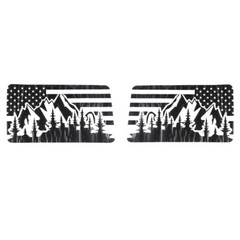2x Rear Window Glass Sticker Vinyl Decals Cover Exterior Accessories For Bronco
