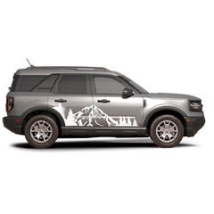 Mountain theme graphics stickers decals compatible with Ford Bronco Sport