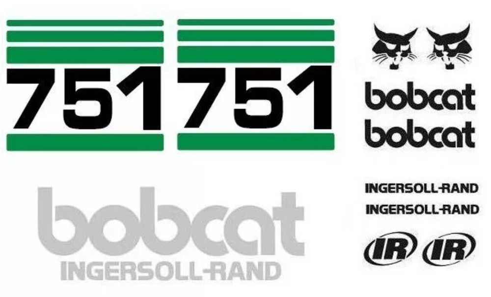 (ORIGINAL LOOK) BOBCAT 751 NEW FULL DECAL STICKER SET KIT 1