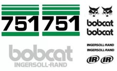 (ORIGINAL LOOK) BOBCAT 751 NEW FULL DECAL STICKER SET KIT 1