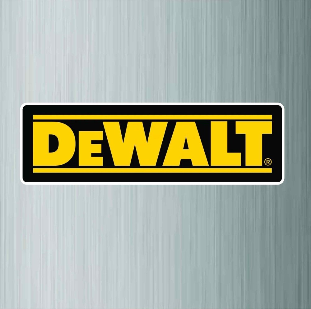 DeWalt Tools Vinyl Sticker Decal Tool Box Garage Truck Bumper Water Resistant