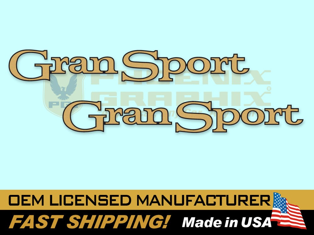 1975 Buick Gran Sport Decal Names Kit