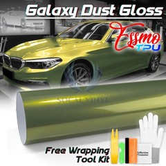 Galaxy Dust Gloss Emerald Green PPF TPU Paint Protection Film Dry Wet Vinyl Wrap