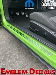 Dodge Challenger Door Sill Plate Decal 15 16 2017 2018 2019 2020 2021 2022 2023