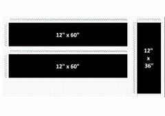 12″ Single Center Racing Stripes Vinyl Decals Graphics (Fits Chevy CORVETTE)
