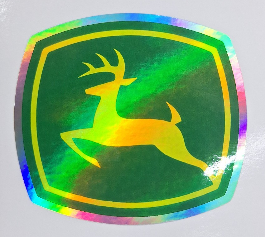 John Deere Holographic Vinyl Decal Car Truck John Deere Farming Equipment Decal