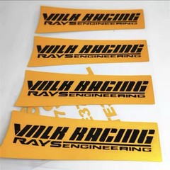 Full Set 8pcs Volk Racing TE37 SL Rays Engineering Wheel Rim Decal Sticker Kit