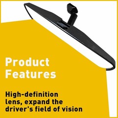 Quality 10″ Black Rear View Mirror Replacement Day Night For Universal Fit A