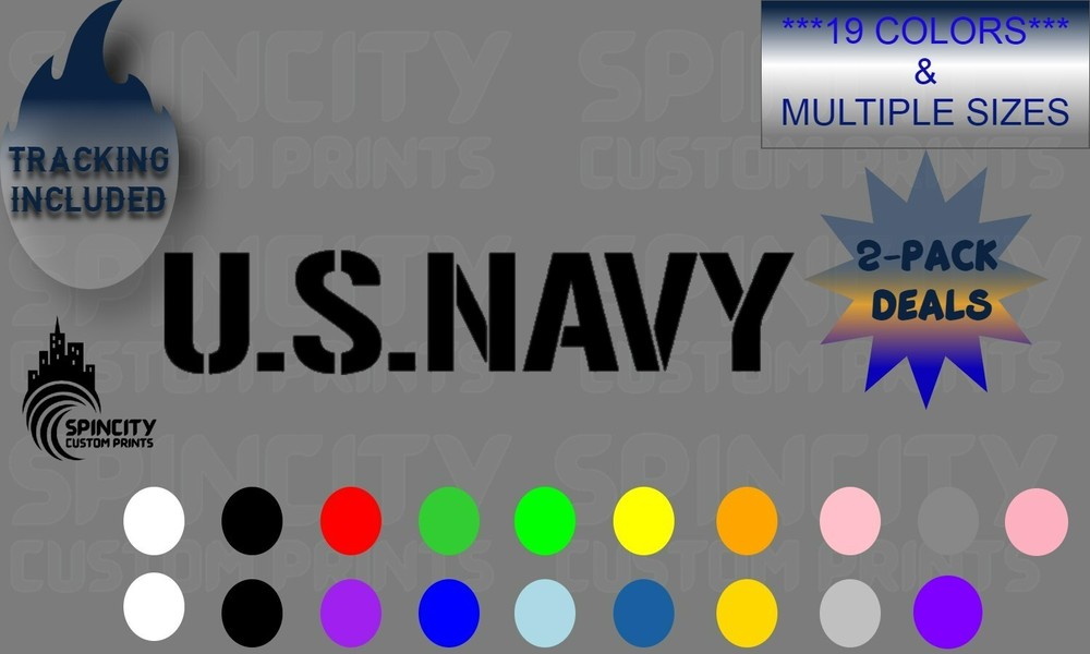 U.S. NAVY Car Window Vinyl Decal AMERICA MILITARY Sticker NEW