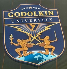 The Boys Gen V Godolkin University Shield Style Logo Sticker Waterproof