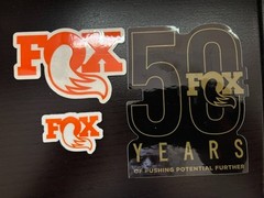 RACING SHOCKS FACTORY STICKERS *Fox* 50 YEARS 3PC SET OFFROAD Racing JDM