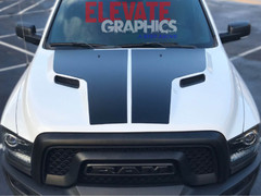 For Dodge Ram 1500 Graphics Sport Hood Stripes Decals Vinyl Stickers 2009-2018