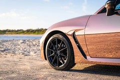 Rose Gold Chrome Mirror Vinyl Film Wrap Sticker Decal Stretchable Reflective