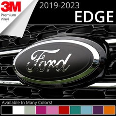 BocaDecals Emblem Overlay Decal Insert For 2019-2023 Ford Edge (Set of 2)