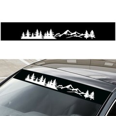 Car Front Windshield Window Decal Sticker Vinyl Banner Tree Mountain Graphics