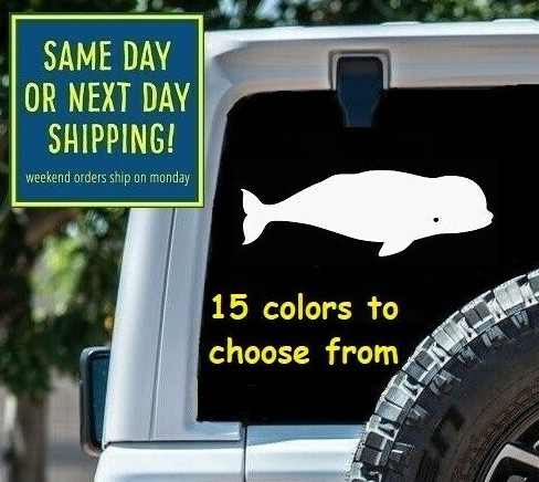 7 Sizes BELUGA Whale Car Window DECAL STICKER Tablet MacBook Laptop sticker