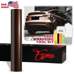 ESSMO PET Liquid Metallic Mocha Brown Car Vehicle Vinyl Wrap Decal Sticker