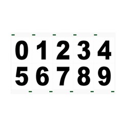 3Pcs 3in/4in Mailbox Number Reflective Digital Sticker HOT