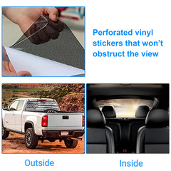 Universal Rear Window Decal American Flag Car See Through For Pickup Truck SUV