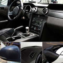Auto Accessories 5D Glossy Carbon Fiber Vinyl Film Car Interior Wrap Stickers