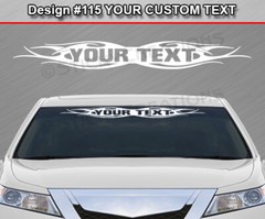 Design #115 Personalized Decal Sticker Vinyl Graphic Windshield Window Car Truck