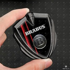 Brabus 3D metal shield emblem sticker car for fender hood