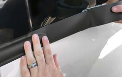 Gloss Black Car Vinyl Wrap for Chrome Delete Window Trim Door 2 Inch x 25 Ft