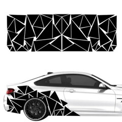 Car Body Sticker Geometric Triangle Graphics Truck Door Decal Decor Waterproof