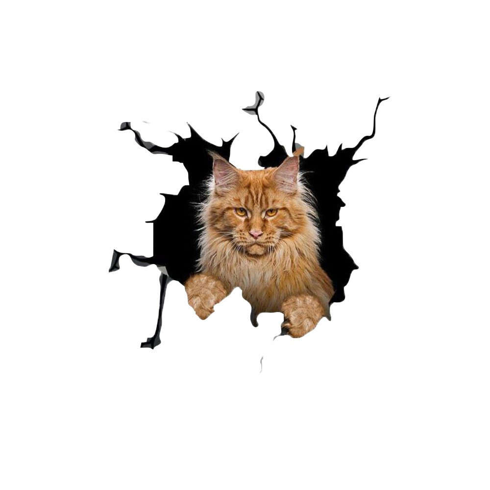 3D Cat Sticker Vinyl Window Decal Accessories For Car Truck Exterior Decoration