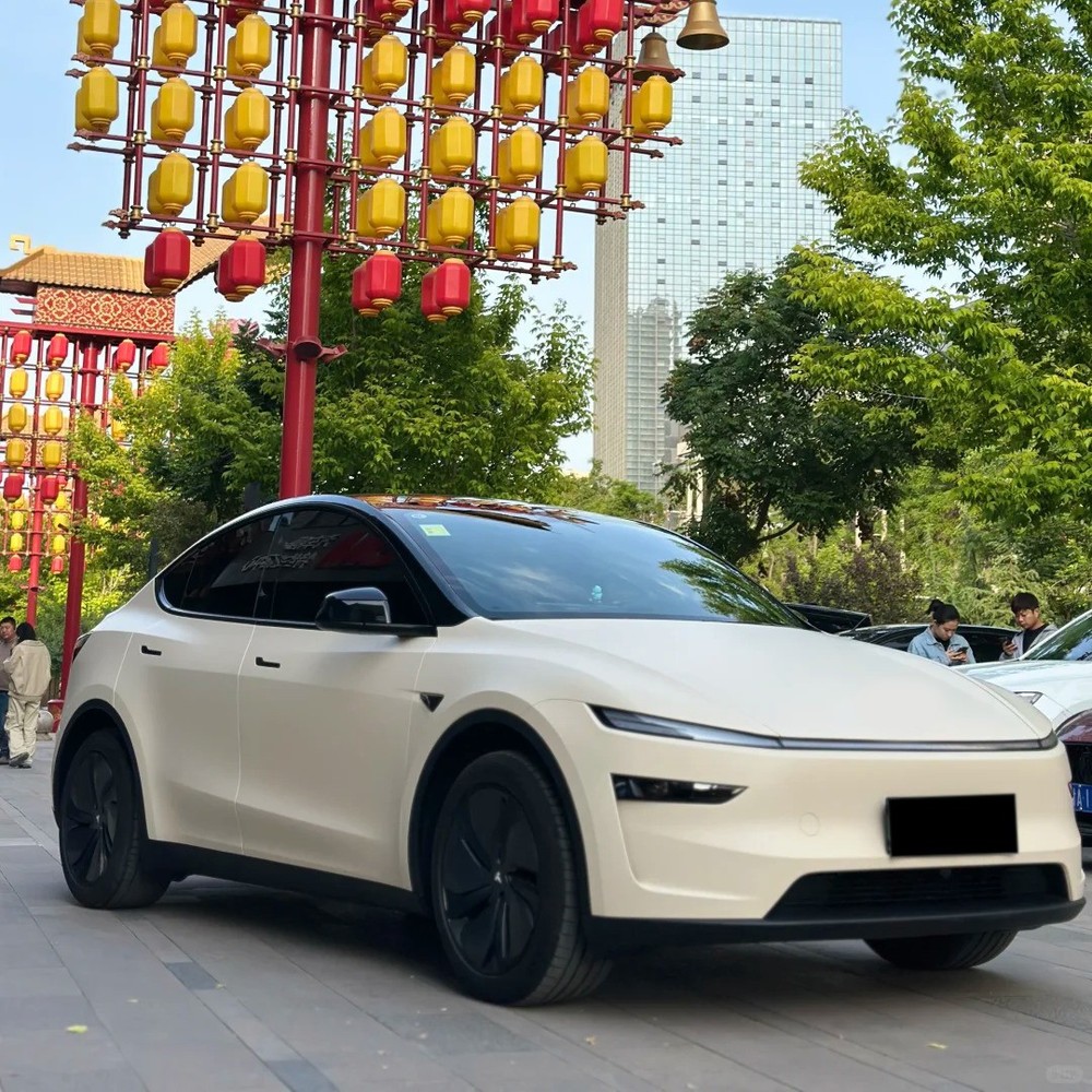 For Tesla Model Y 2025 PET PreCut Paint Protection Film Wrap Color Pepper White