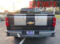 2014-2015 For Chevy Silverado Graphics Rally Hood Tailgate Decals Stripes