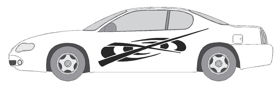 #A1282 DECAL VINYL GRAPHIC VEHICLE CAR TRUCK CROSS OVER SUV VAN SEMI MODERN AUTO