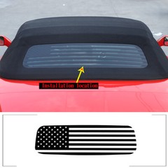 US Flag Truck Back Window Decal For Chevralet Corvette C7 2014-2019