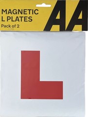 2 x FULLY MAGNETIC L PLATES SECURE Quick Easy To Fix Learner Sign – APPROVED