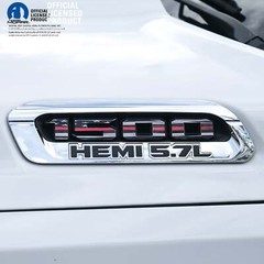 RAM 1500 Hood Emblem Overlay Decals L&R THIN RED LINE FLAG Fits 2019-2025 RAM