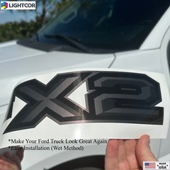 FX2 Off Road Black/Anthracite Decals Ranger F150 Truck Super Duty Stickers Set 2