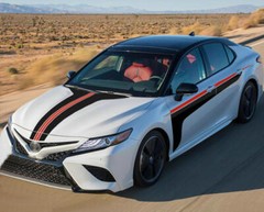 For TOYOTA CAMRY 2018-2022 Car Stickers Bonnet Racing Stripe Side Door Decals