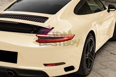 ESSMO PET Super Gloss Light Ivory Car Vehicle Vinyl Wrap Decal Glossy Like Paint