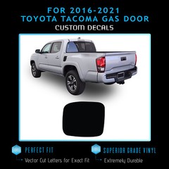 For 2016-2021 Toyota Tacoma Gas Door Graphic Overlay Decal – Matte Vinyl