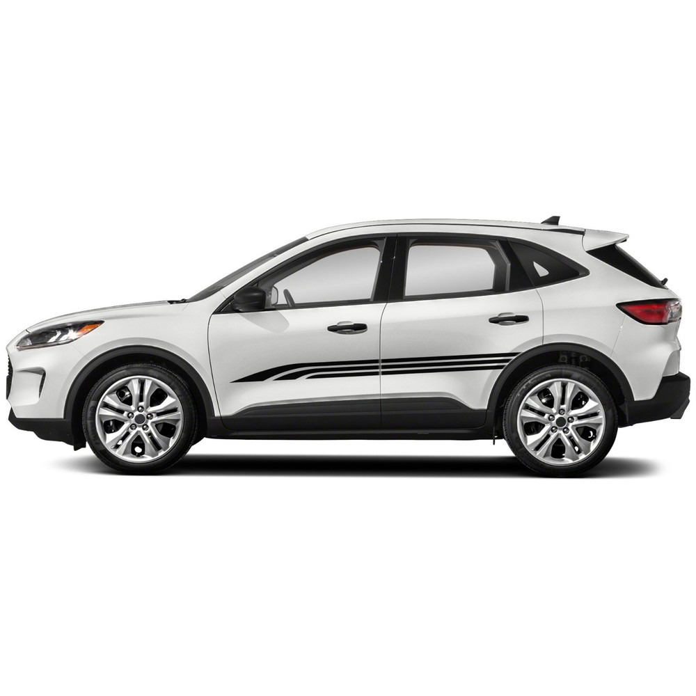 Triple side stripes stickers graphics decals compatible with Ford Escape