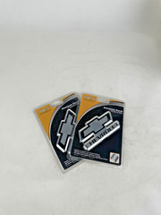 Licensed Chevrolet Chevy Aluminum Color Emblem Decal Auto Office Lugguage 2 Pak