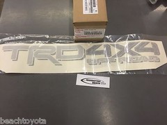 Tacoma TRD 4X4 Off-Road bedside decal Silver/Gray 75996-0C080-A3 Genuine OEM