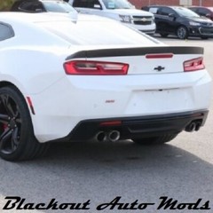 2016-2018 Camaro Bowtie Emblem Blackout Kit Overlay Decals Set of 2 Gloss Black