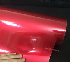 65FT Entire SUV Car Wrap Chrome Sparkle Pearl Gloss Vinyl Satin Sticker Red US
