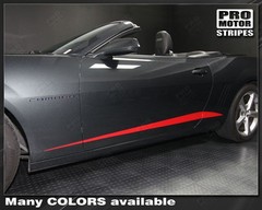 Chevrolet Camaro 2010-2015 Door/Upper Rocker Panel Stripes Decals (Choose Color)